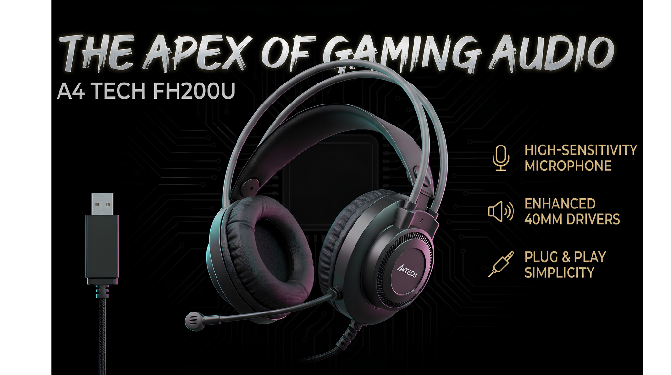 A4Tech FH200U Conference USB Over-Ear Headphone