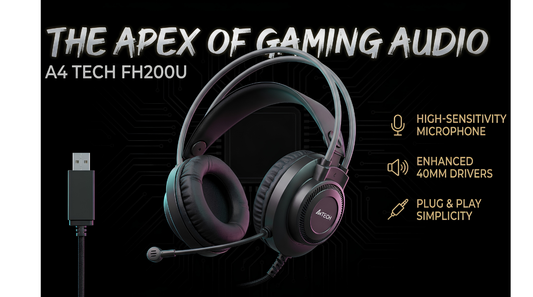 A4Tech FH200U Conference USB Over-Ear Headphone